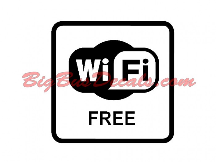 Free WIFI Connect sticker