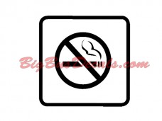 NO SMOKING Decals (2 pcs) (G4)